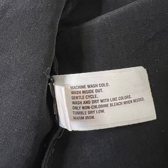 Gap Womens Chiffon Tank Top Blouse Large Black Embellished Career Layering - Picture 6 of 6